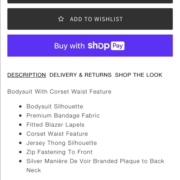 Plunge-Neck BodySuit Corset-Detail - Picture 4 of 4